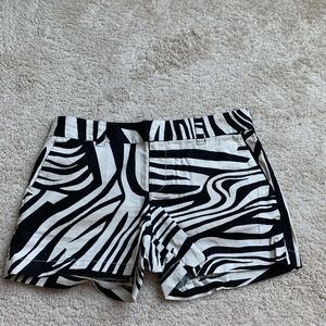 Loft zebra print shorts